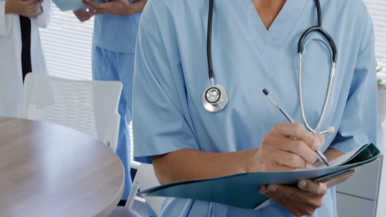 Medical professionals at work