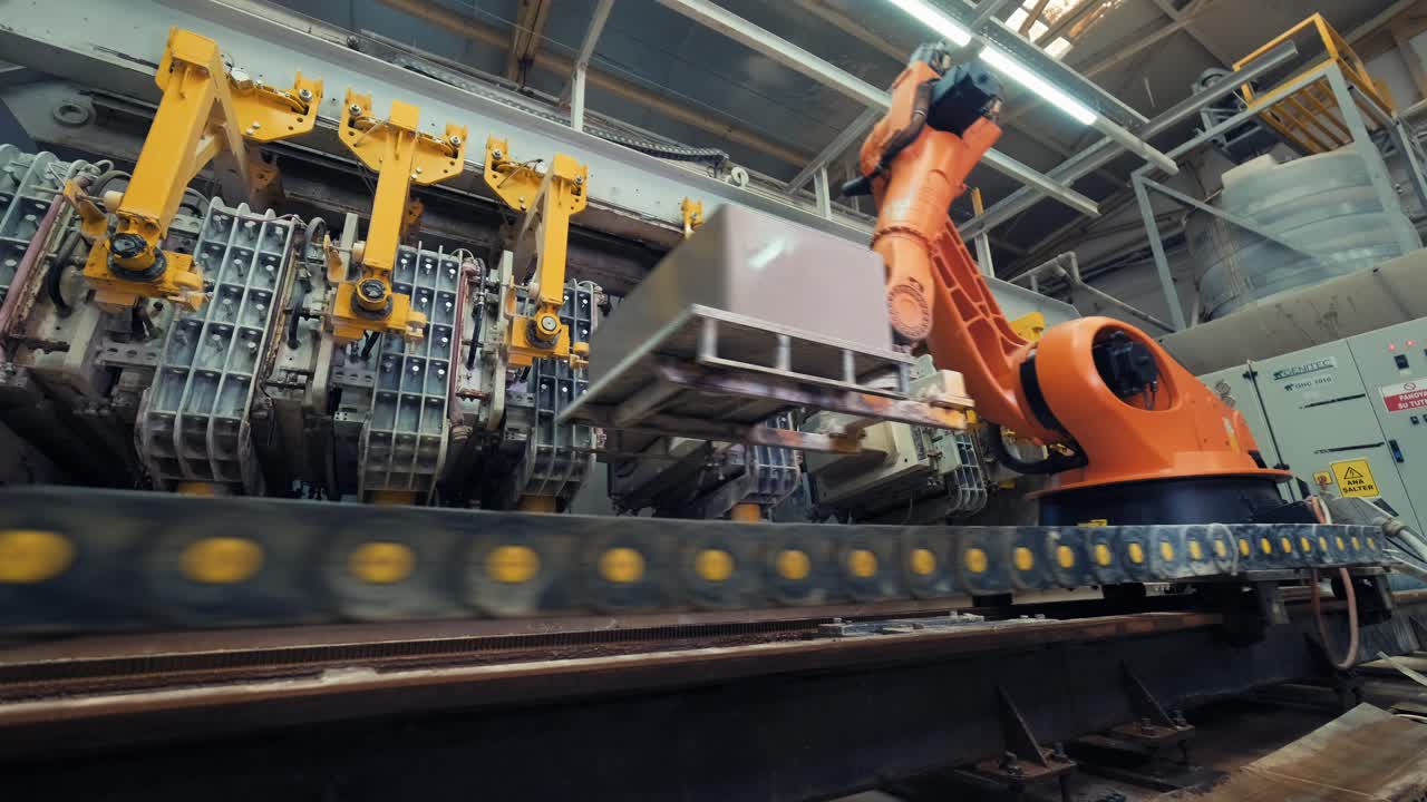 herramientas modernas de alta precisión en la industria pesada