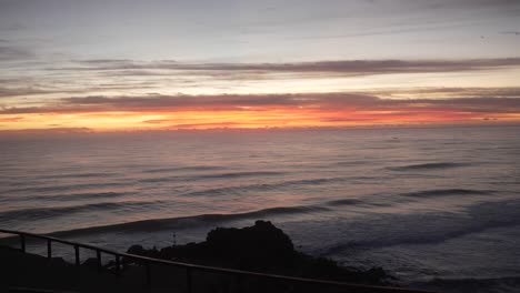 scenic ocean view during sunrise in coolangatta, australia.