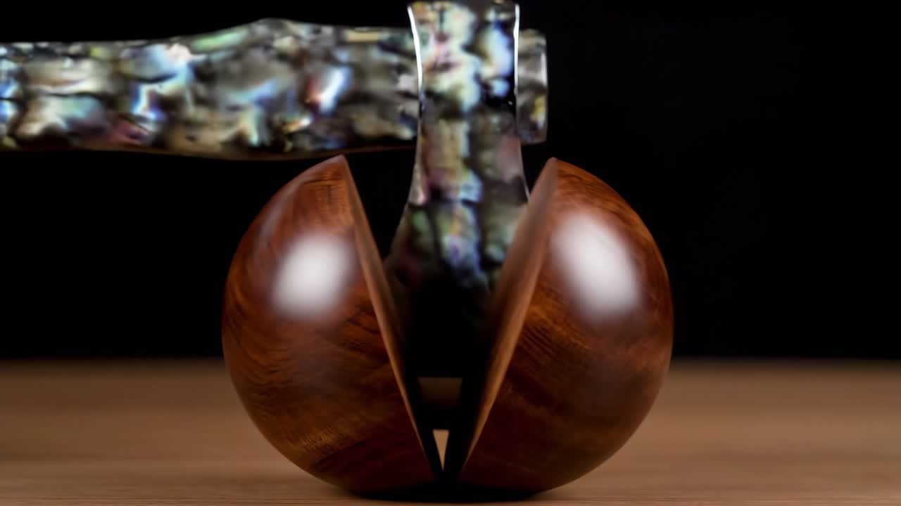 Wooden Egg Sculpture