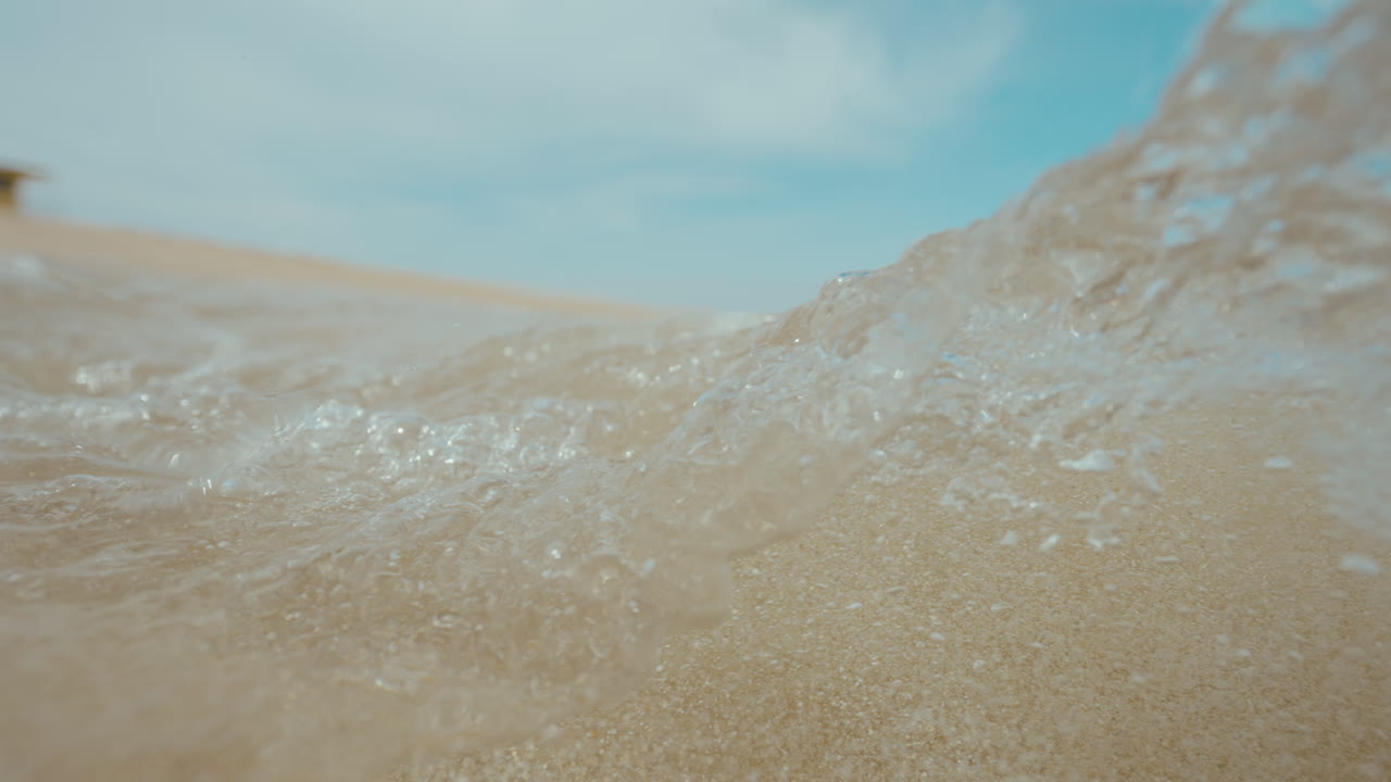 Beach Waves and People