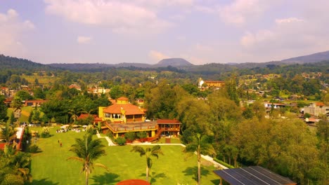 Lake-Tzirahuen-in-Michoacán,-Mexico,-captivates-with-its-natural-beauty:-crystal-clear-waters-surrounded-by-mountains,-a-serene-and-enchanting-paradise