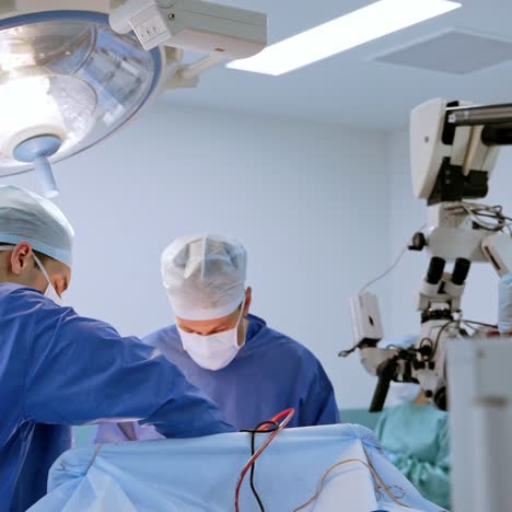 medical team performing operation