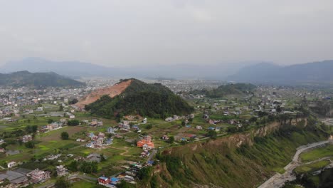 Aerial view of pokhara city
