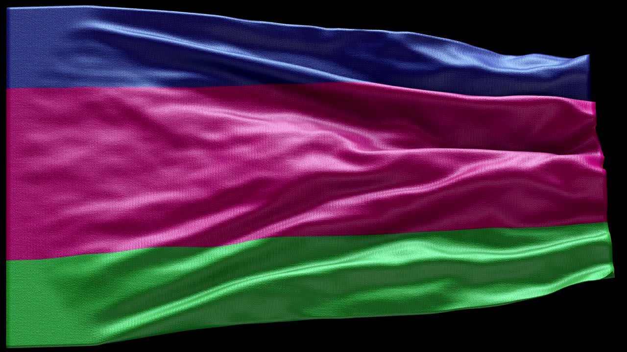4k bandera muy detallada de la república popular de kuban - bandera de la república popular de kuban alto detalle - bandera nacional de la república nacional de kuban patrón de ondas elementos en bucle
