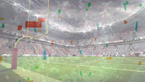 Animation-Von-Fallendem-Konfetti-Im-Professionellen-American-Football-Stadion