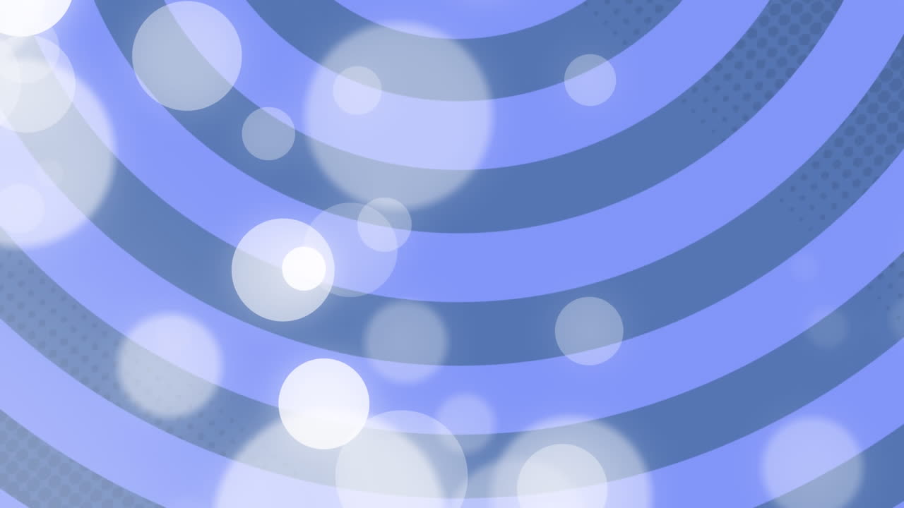 파란색 줄무 ⁇  패턴 배경 위에 빛의 반점의 애니메이션