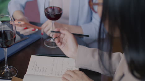 businesswomen in meeting, collaboration, and planning