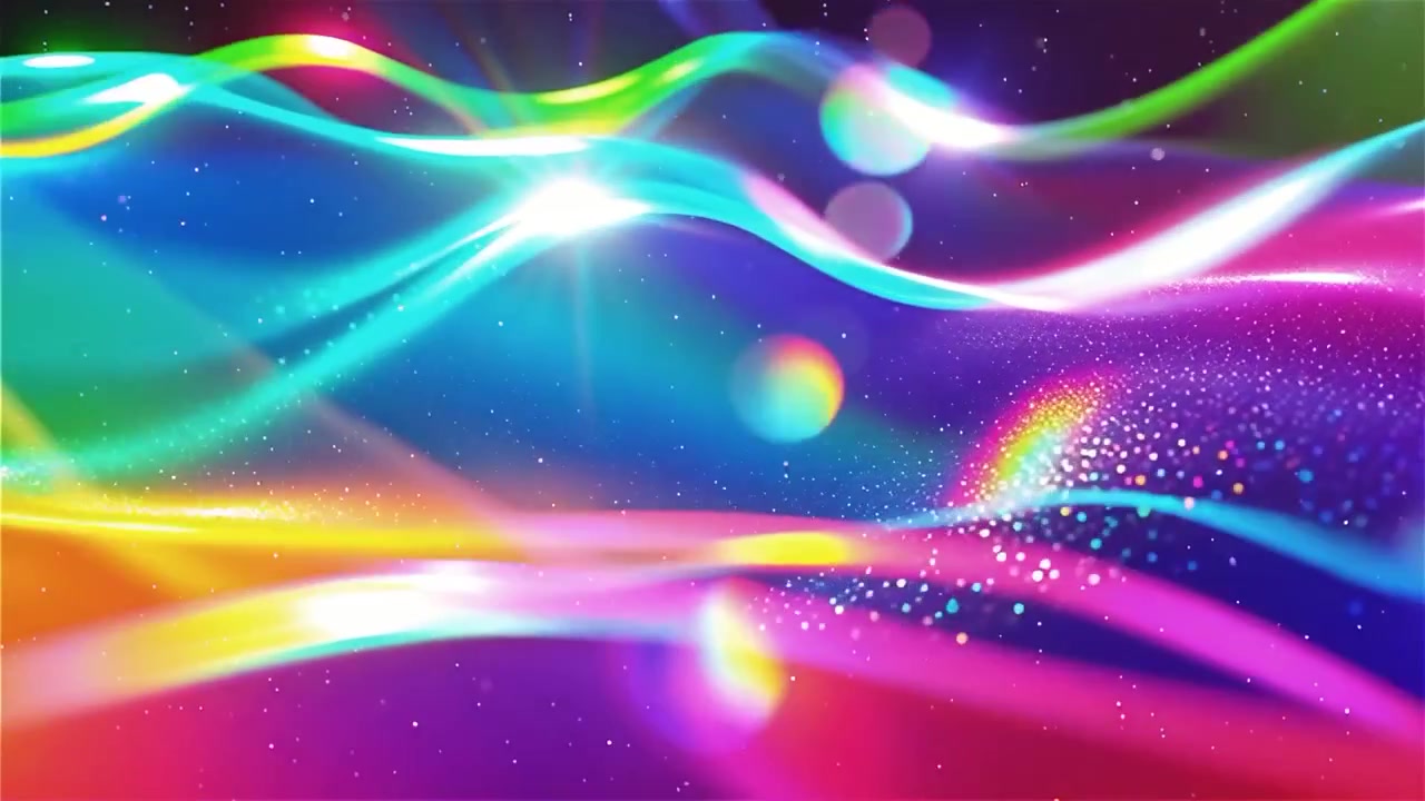 Sfondo astratto con onde di luce fluide.