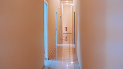 modern building interiors. view of empty corridor in the modern office building