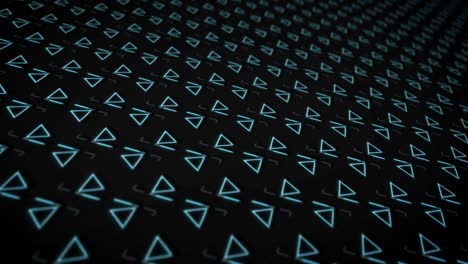 animación de bucle sin costuras de 4k con formas geométricas en movimiento.