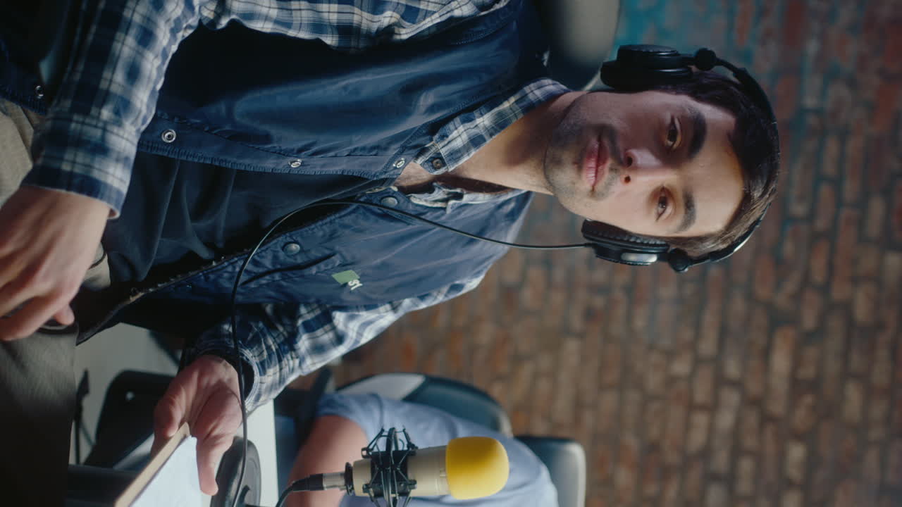 Gamer Interview in Modern Streaming Studio