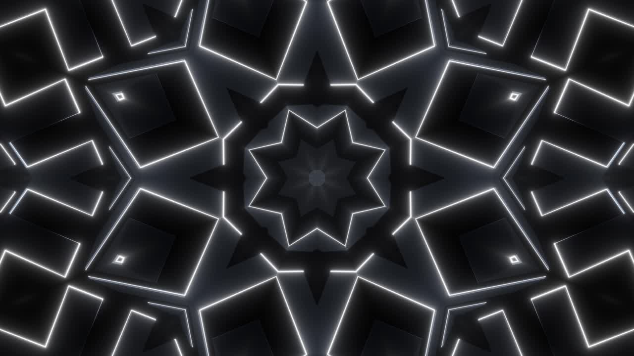 patrón geométrico de neón abstracto