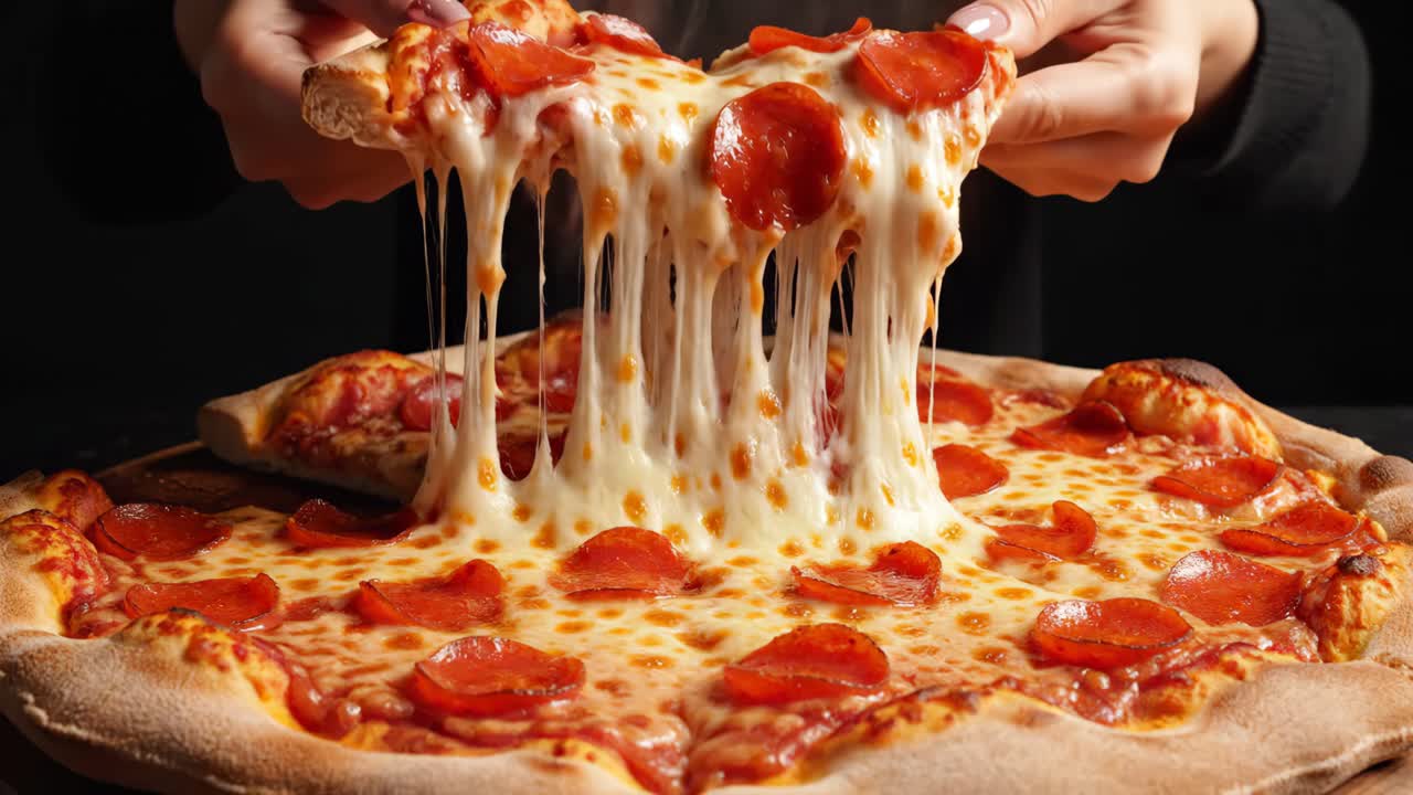 Delicious Pepperoni Pizza with Melted Cheese