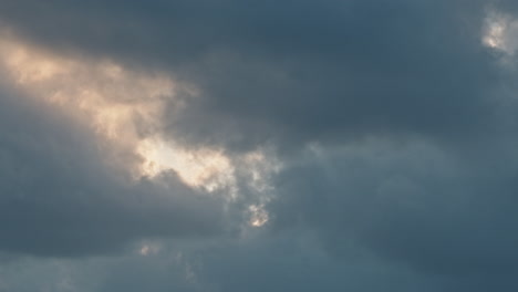 clouds moving fast in sky, creating a serene and peaceful atmosphere