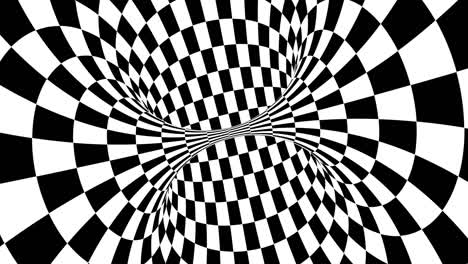 optical illusion black and white spiral abstract illustration. 4k