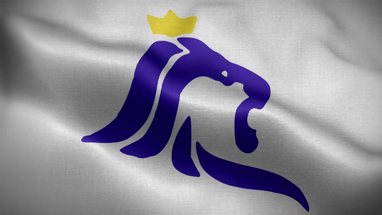 Luxembourg City Flag Loop Background 4K