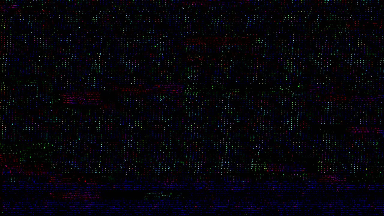 Abstract old tv glitch error video damage digital loop animation signal noise computer error virus