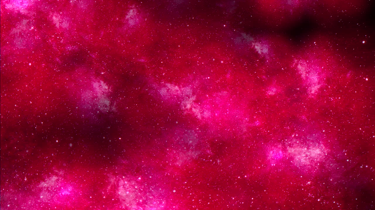 우주적 아름다움 - 몽환적인 빨간색과 분홍색 안개