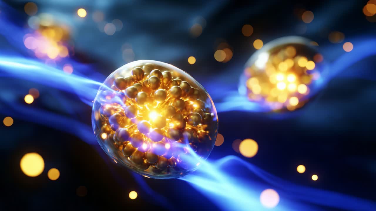 Dynamic Visualization of Molecular Structures: An Exploration of Atomic Particles in Motion, Showcasing the Interplay of Light and Matter with Enhanced Focus on Subatomic Particles and Their Vibrant Interactions