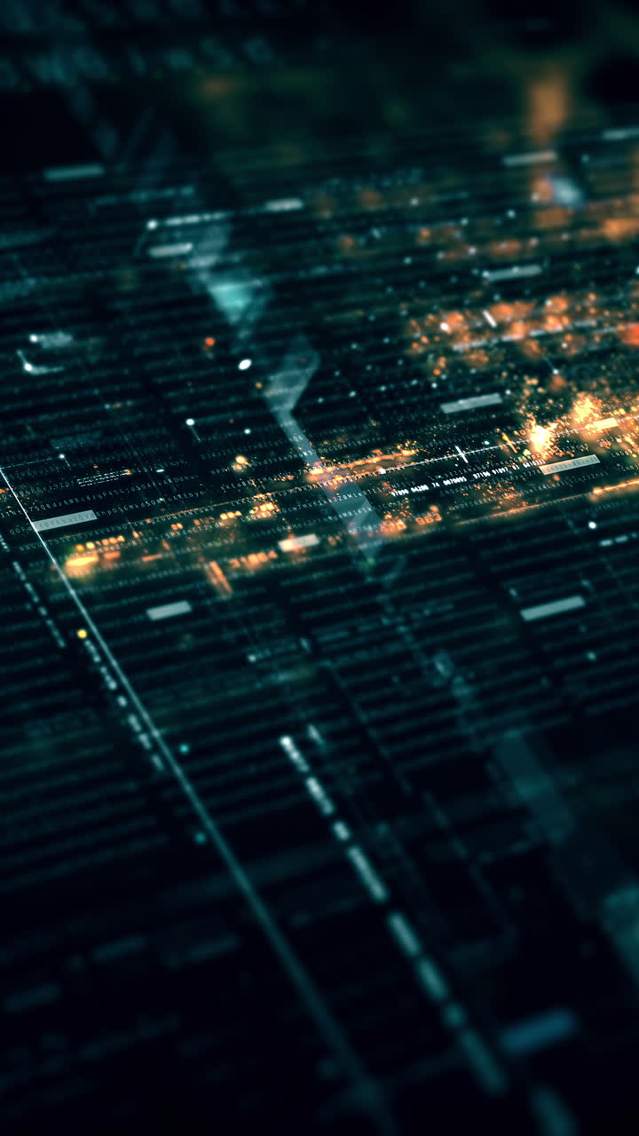 metaverso futurista telemetría de datos digitales de alta tecnología con números encriptados visualización de fondo dinámico para pantalla de formato vertical de escritorio de computadora