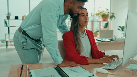 computadora, planificación y entrenamiento con empresas