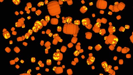 falling jack-o'-lanterns