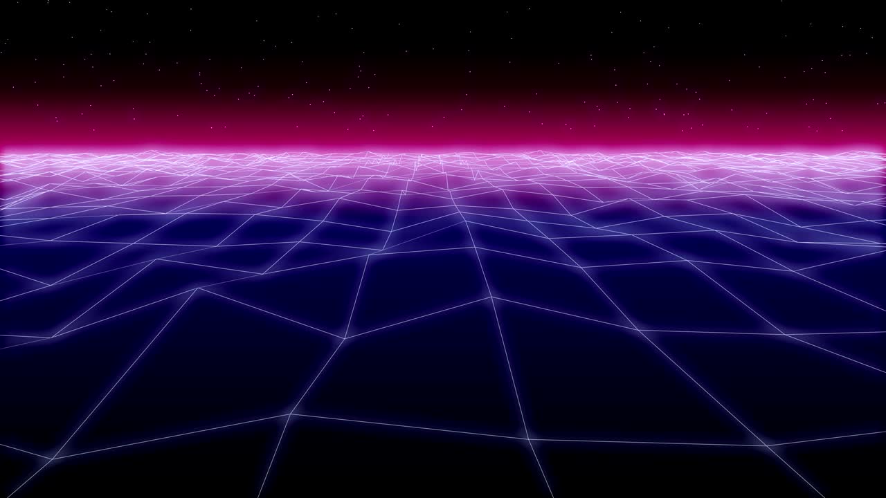 synthwave noise net Retro Background 3d render