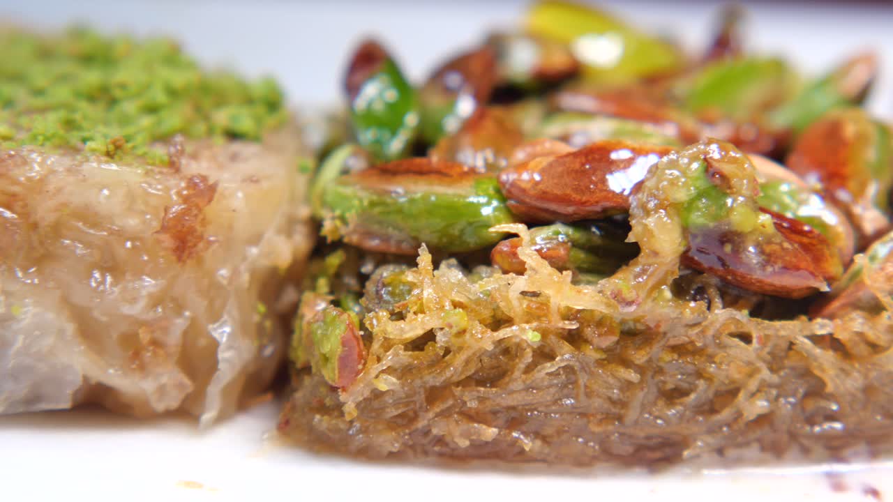 un primer plano de la baklava