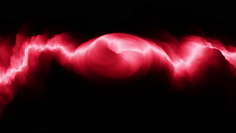 Abstract-red-waveform-on-black-background