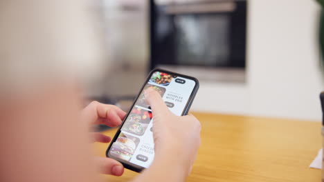 ordering food with a mobile app
