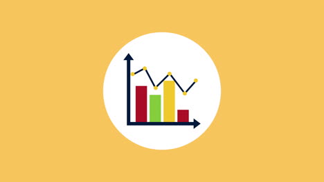 statistics bars graphic information video