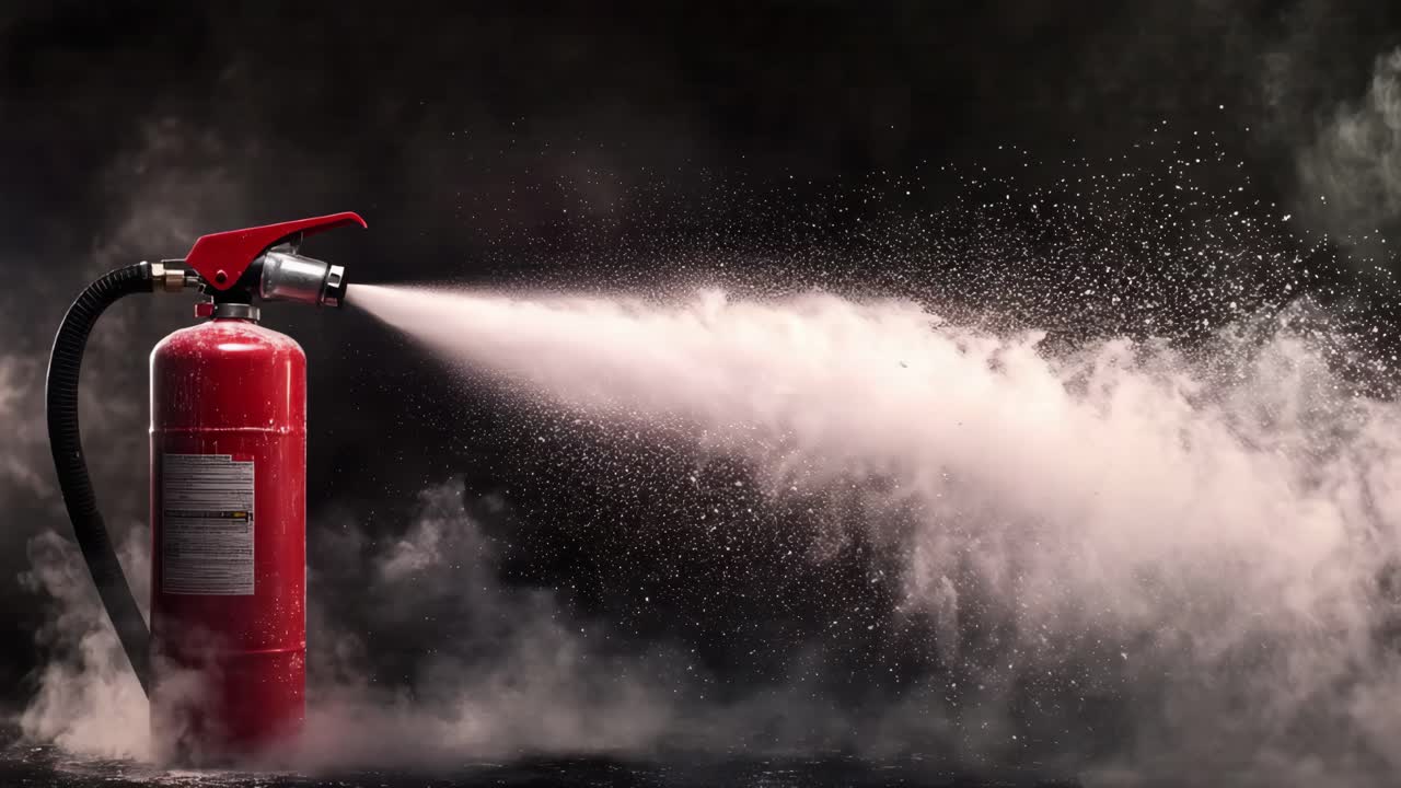 Fire Extinguisher in Action