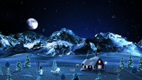 feliz navidad, alta calidad, nieve cayendo, vacaciones xmax