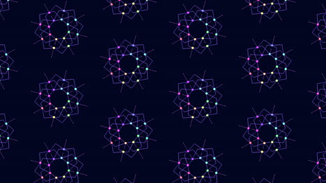 patrón geométrico de líneas de colores que se cruzan