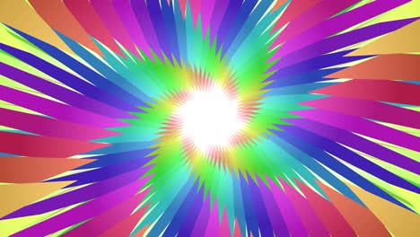 colorful psychedelic lines spin spiral hypnotic background animation