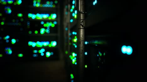 clean industrial interior of a data server room with servers