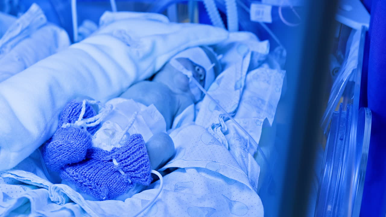 bebé prematuro en incubadora