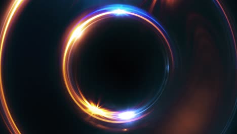 abstract glowing rings