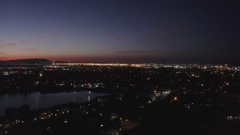 alameda at sunset-night