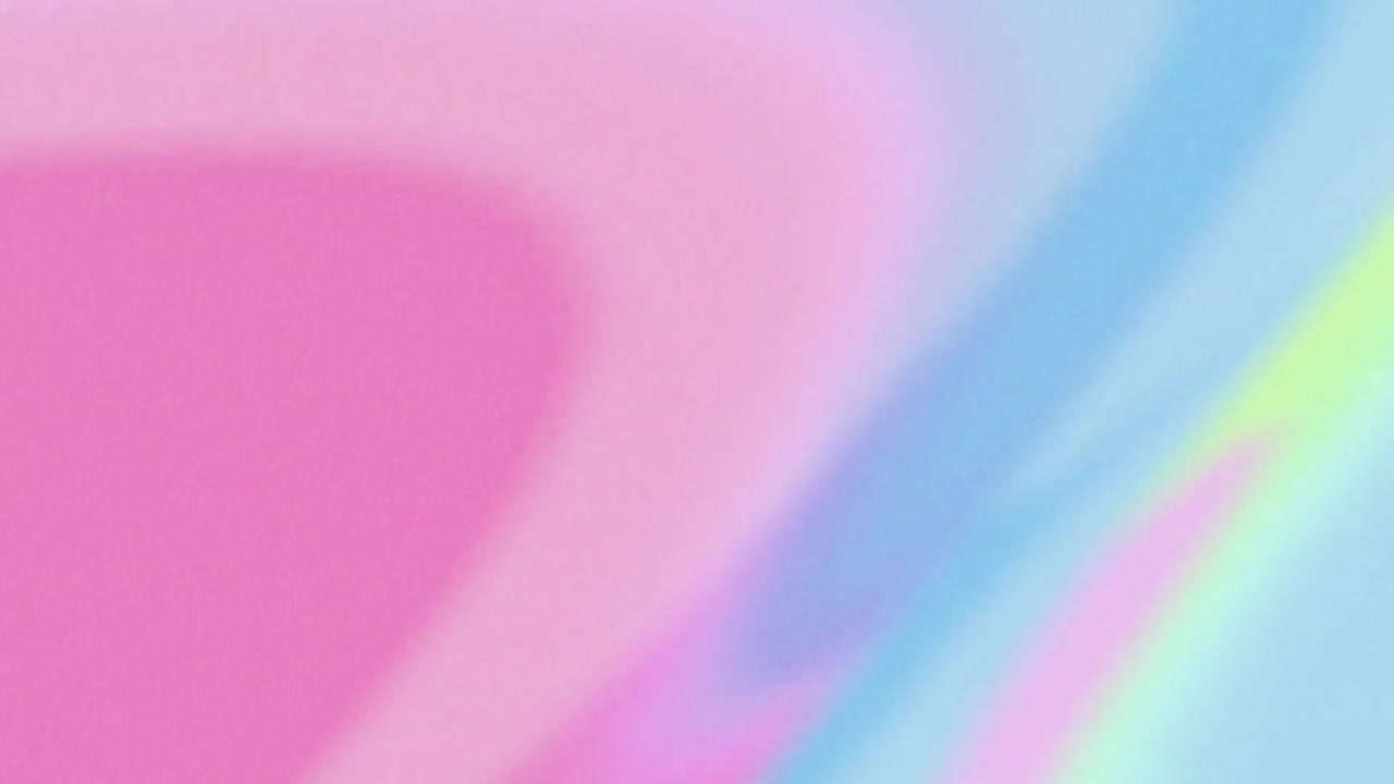 천천히 움직이는 파스텔 분홍색, 파란색 및 녹색 유기성 점성 형태의 애니메이션