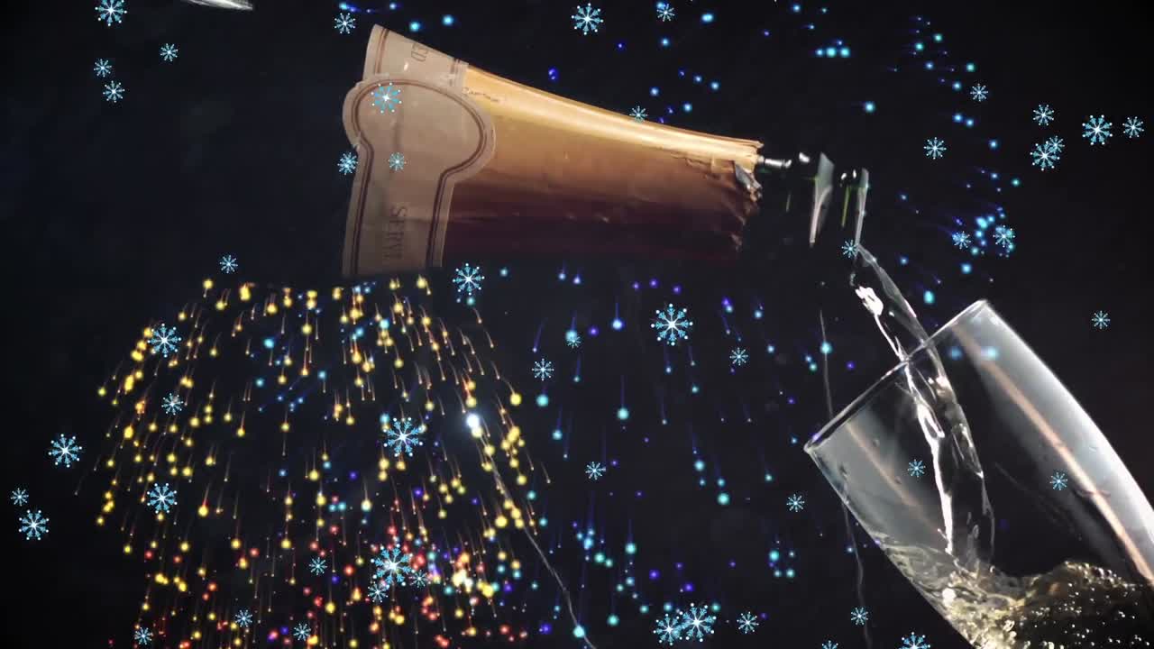 불꽃놀이가 폭발하고  ⁇ 페인 한 잔의 애니메이션