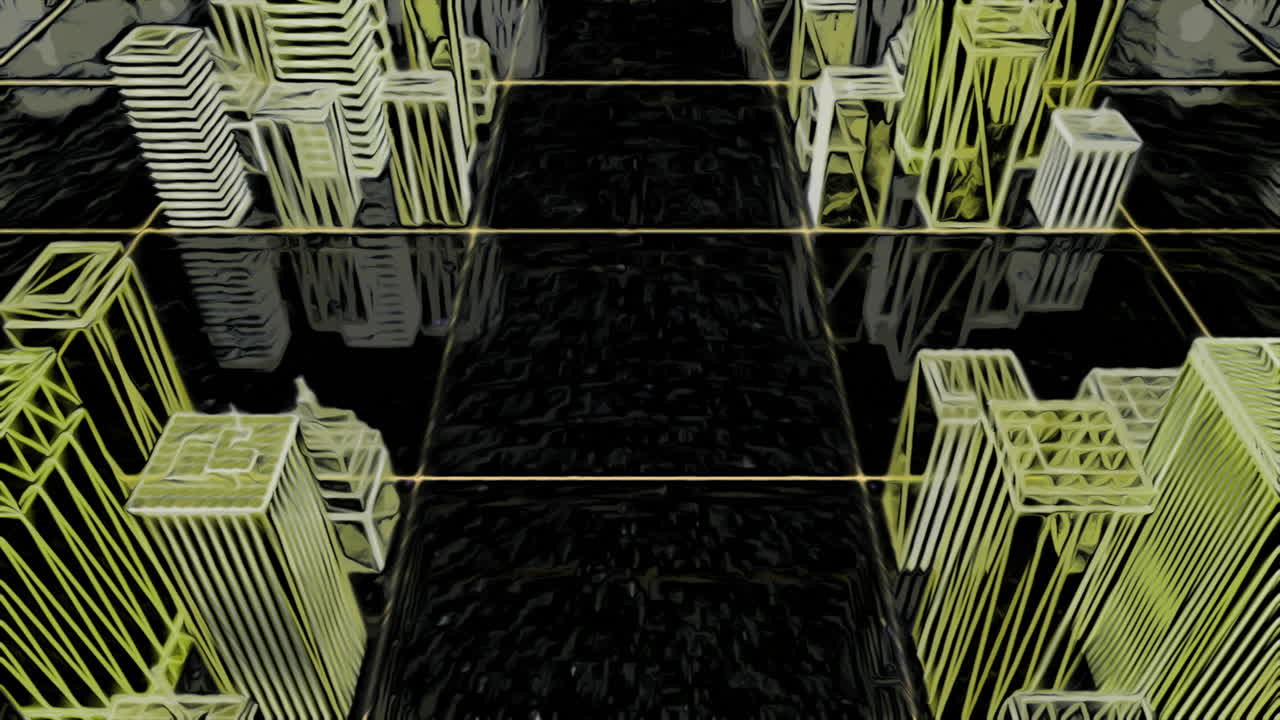 추상적인 도시 풍경 관점