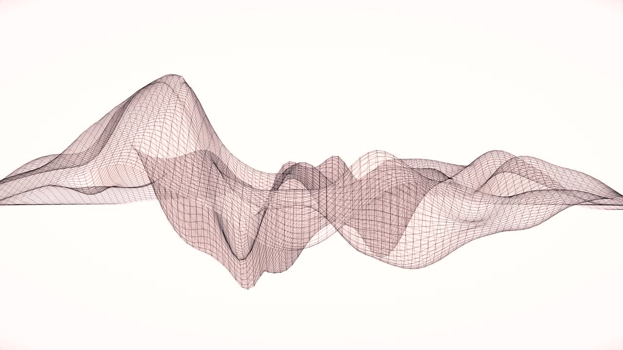 líneas de marco de alambre abstractas.