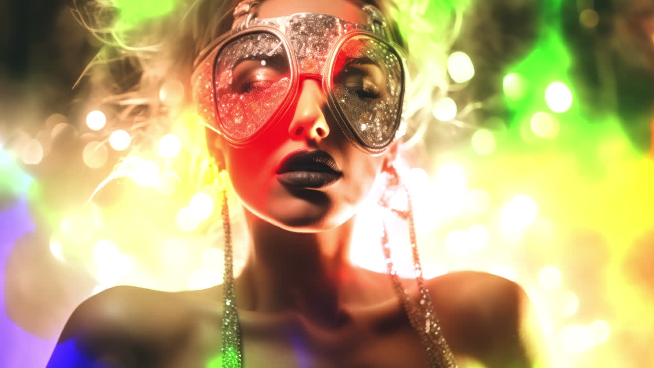 tecnología femenina con auriculares vr en hecho con ai