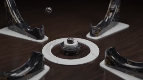 diseño geométrico de mármol abstracto