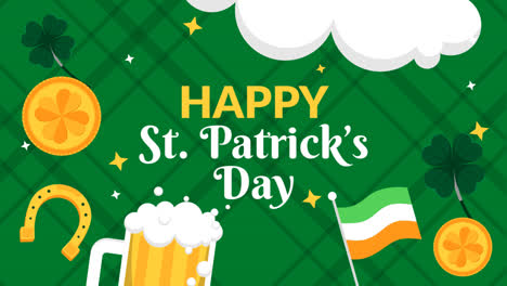 motion graphic of st. patrick's day instagram posts collection