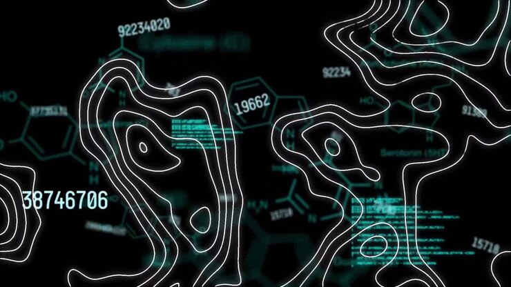 Multiple changing numbers and topography over chemicals structures and data processing