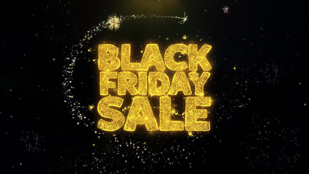 Black Friday Sale Fireworks Graphic