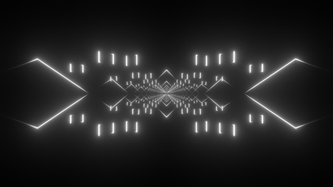 Abstract Glowing Tunnel